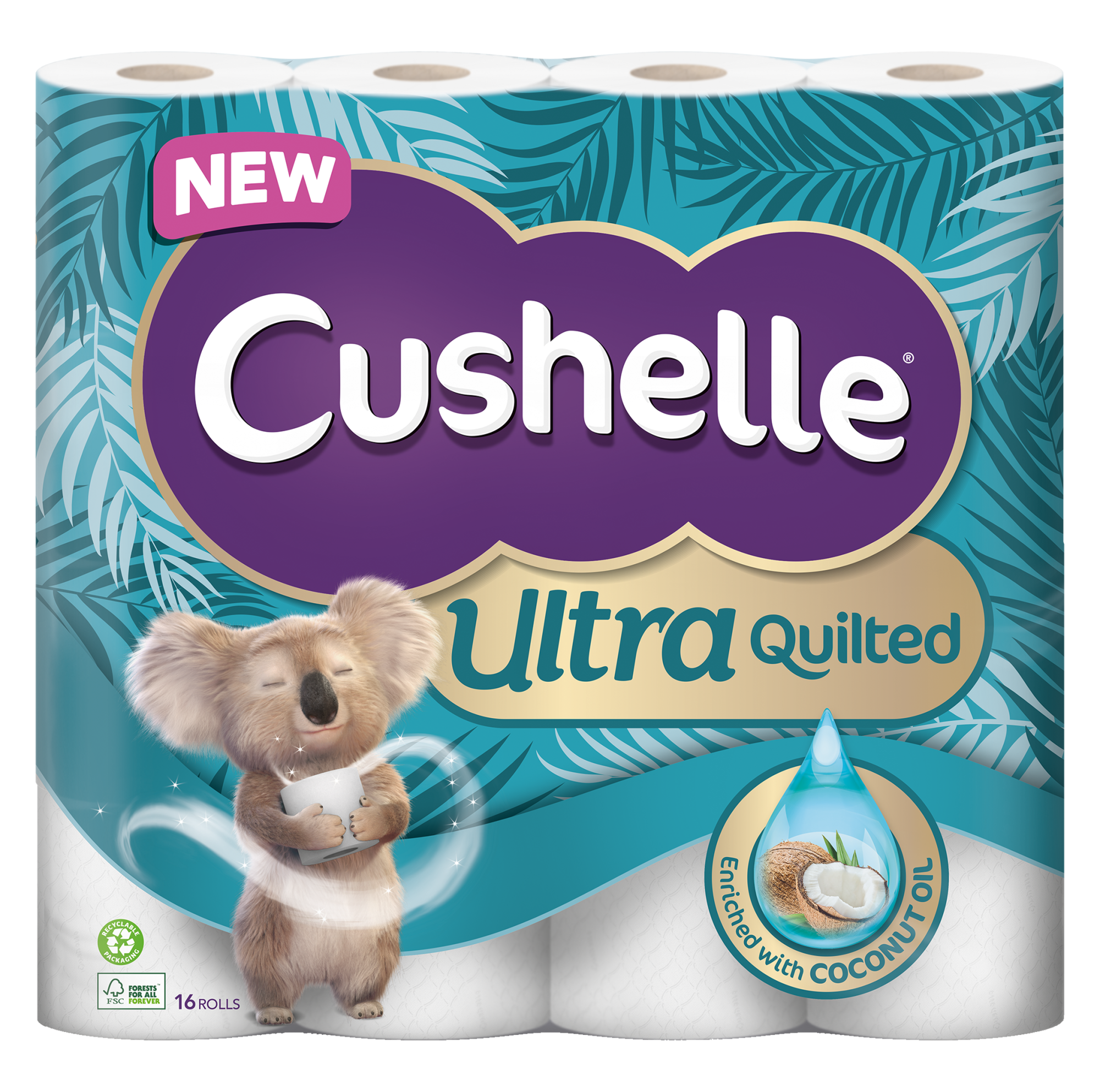 Cushelle Ultra Quilted 3-Ply Toilet Tissue 45 Rolls X 2